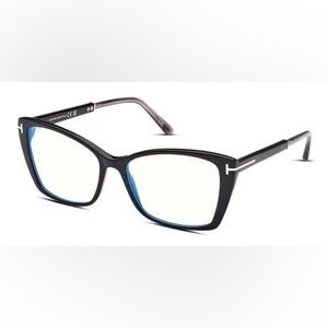 Tom Ford 5893 b - Black Bold Cateye Glasses